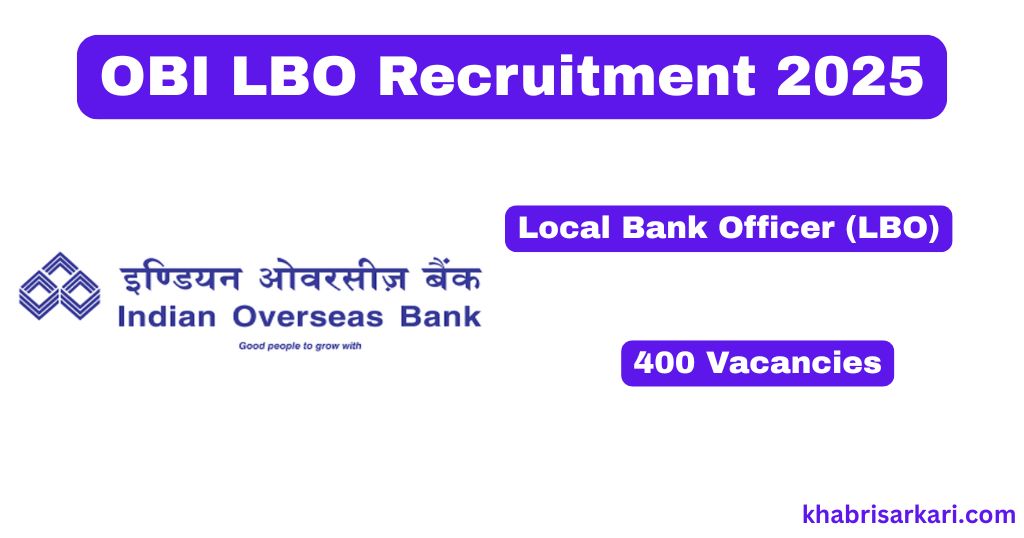 Indian Overseas Bank LBO Recruitment 2025